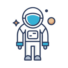 astronaut icon design