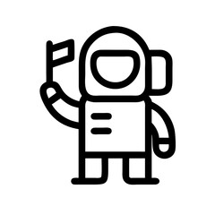 astronaut icon design