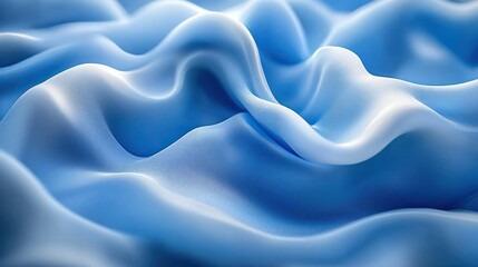 Obraz premium Soft, flowing light blue fabric texture.