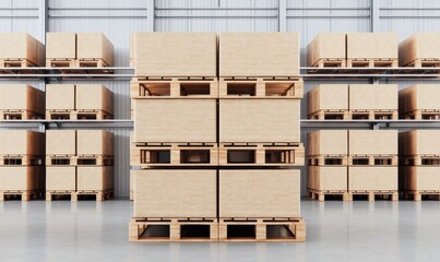 Warehouse storage solutions pallet optimization in modern industrial environment