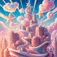 Whimsical Horizons: The Living City