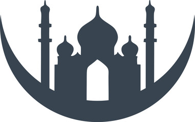 Vector beautiful mosque icon
