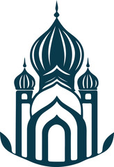 Vector beautiful mosque icon