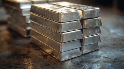 Gold bars stacked display precious metals vault product photography industrial setting close-up view wealth symbolism