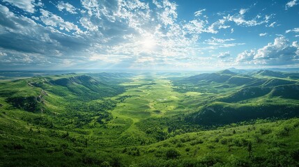 Breathtaking landscape vistas mountain valley nature photography lush greenery panoramic view serenity and beauty
