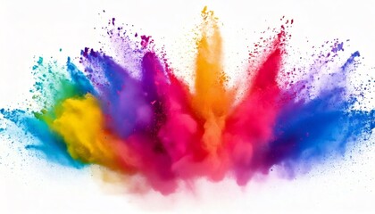 Fototapeta premium Colorful powder exploding, creating a vibrant spectrum of colors