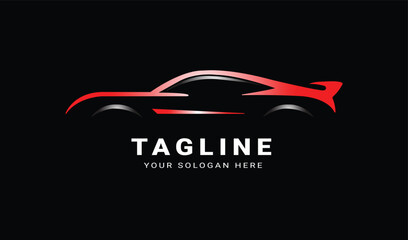 Vector beautiful car logo design 