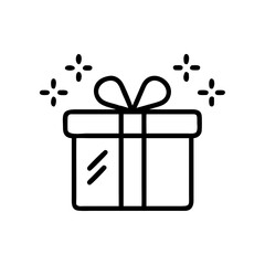 birthday gift box icon design