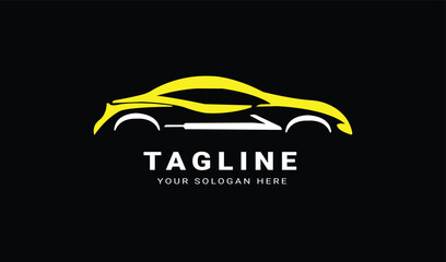 Vector beautiful car logo design 