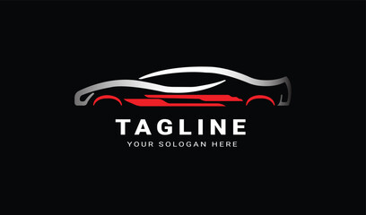Vector beautiful car logo design 