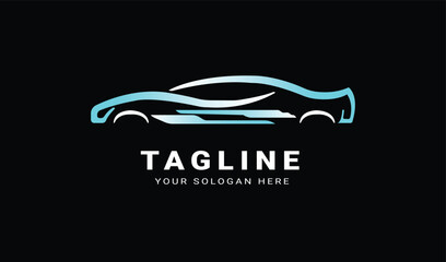 Vector beautiful car logo design 