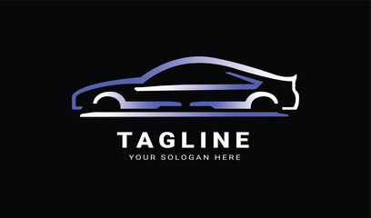 Fototapeta premium Vector beautiful car logo design 