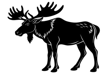 moose silhouette vector