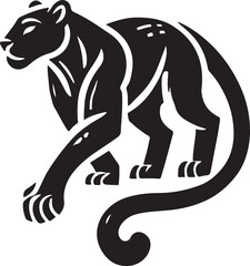 Black Panther vector with white background