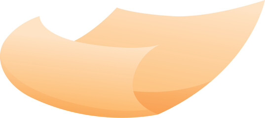 Light brown sheet of paper flying, creating a minimalist and modern design