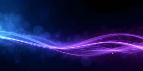 Dark blue lilac dusty purple deep violet black abstract background for design. Color gradient. Light line, stripe. Glow. Shimmer, twinkling. Metallic steel glitter effect. Template. Modern futuristic 