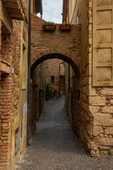 Fototapeta premium view of the historic center of Bibbona