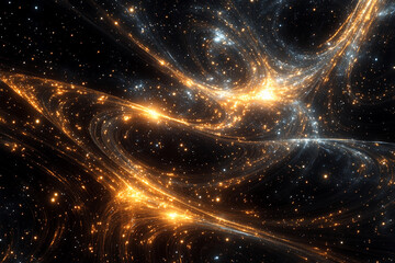 Fototapeta premium Spectacular cosmic swirl of light and energy in the vast universe during a stellar phenomenon