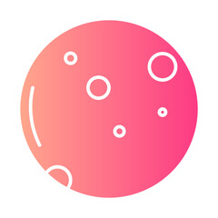 full moon gradient icon