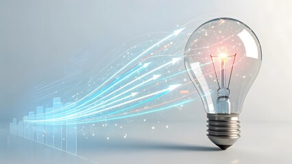 Innovative Light Bulb with Dynamic Data Visualization Elements