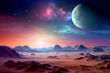 Landscape Magical Dimension Fantastic Planet Surrealist