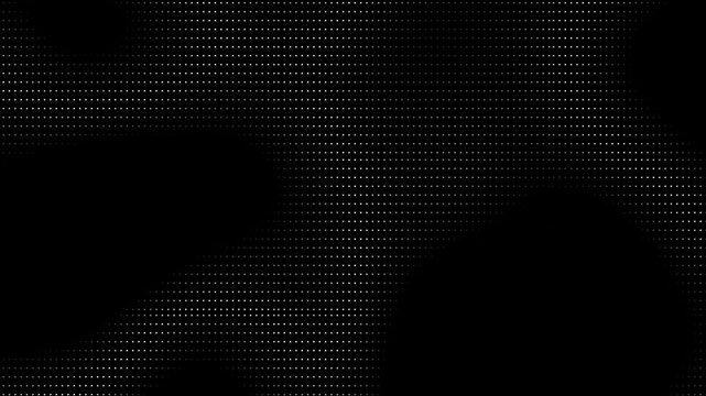 abstract technology dots background. Animated abstract dark dots seamless lopping background. Abstract Digital dot loop background. Big data visualization, tech, science, network connection, halftone.