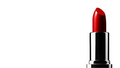 Close Up Red Lipstick on Black Background