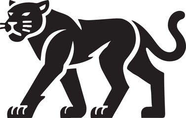 Black Panther vector with white background