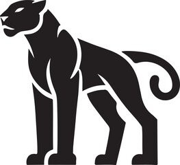 Black Panther vector with white background