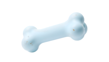 Light Blue Rubber Dog Bone Toy for Chewing