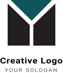 Vector beautiful creative logo design with white background 