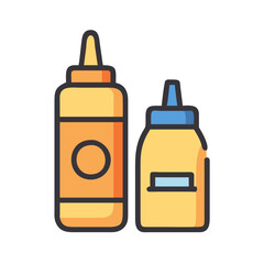 Mustard Sauce Bottle Icon