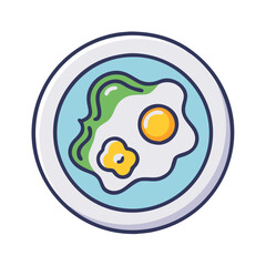 Fried Egg Meal Icon