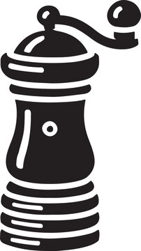 black pepper grinder kitchen tool clip art preview