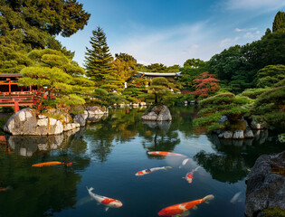 Generated image　夏の日本庭園