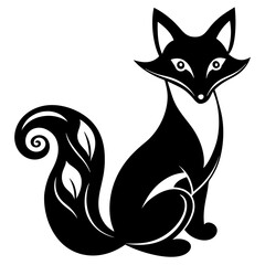 black cat vector illustration