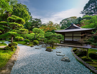 Generated image　夏の日本庭園