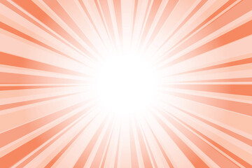 Obraz premium Orange sun burst abstract background. Abstract starfish orange background with sun ray. Summer vector illustration.