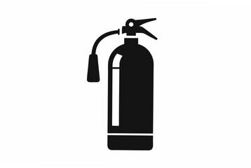 Obraz premium fire-extinguisher silhouette