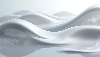 Obraz premium Abstract Silver Wave Background Design for Digital Art