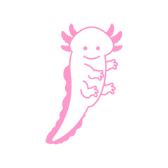 Axolotl sign icon.  Little Amphibian Salamander symbol