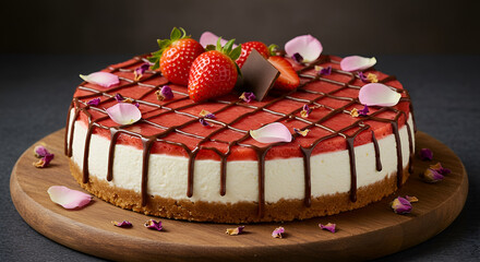 strawberry cheesecake for valentine day