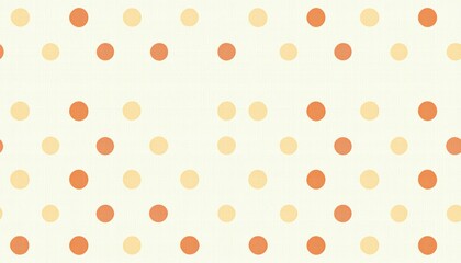 Abstract pattern with orange and beige circles on a white background