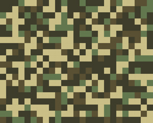 Digital fashionable camouflage pattern, fashion design, seamless illustration