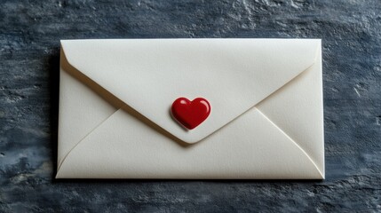 Love letter delivery home cozy top-down view romance concept