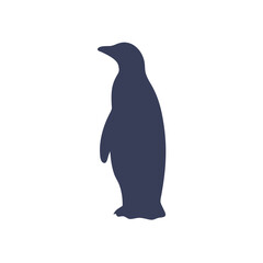 silhouette of a penguin