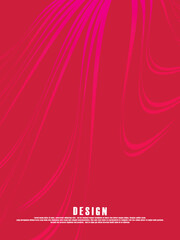 Abstract pink background with wavy lines. Modern vector illustration. premium pink gradient lines background design.	
