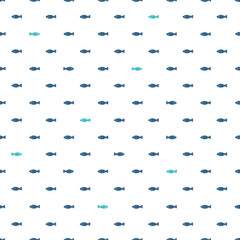 Fishes on a white background