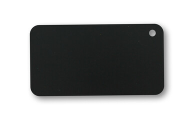  black rectangle tag mockup on white