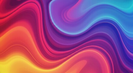 Vibrant Wave Abstract: A mesmerizing abstract image featuring dynamic, swirling waves of vibrant color, creating a fluid and energetic visual experience.